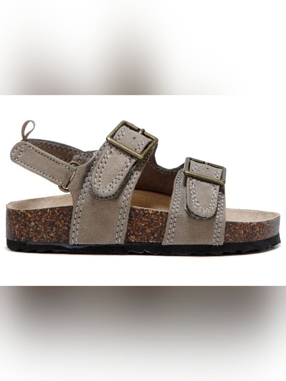 OshKosh B'gosh Taupe Buckle Cork Sandals